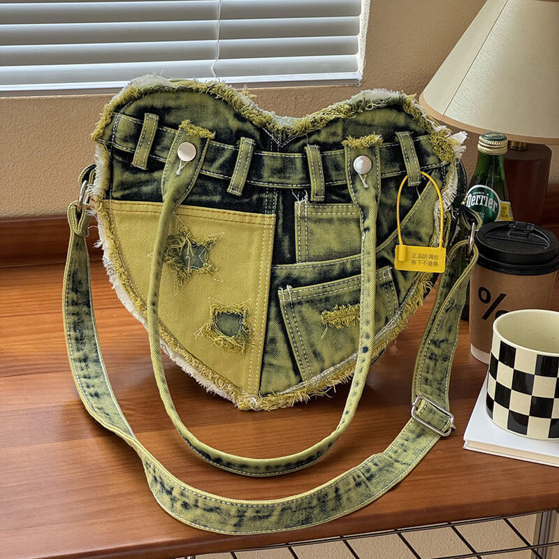 schultertasche damen grün
