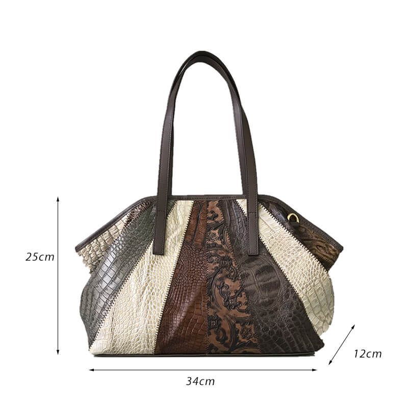Damen Schultertasche Leder bunt Umhängetasche Handtasche elegant