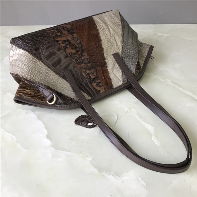 Damen Schultertasche Leder bunt Umhängetasche Handtasche elegant