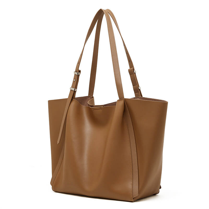 schultertasche damen braun leder