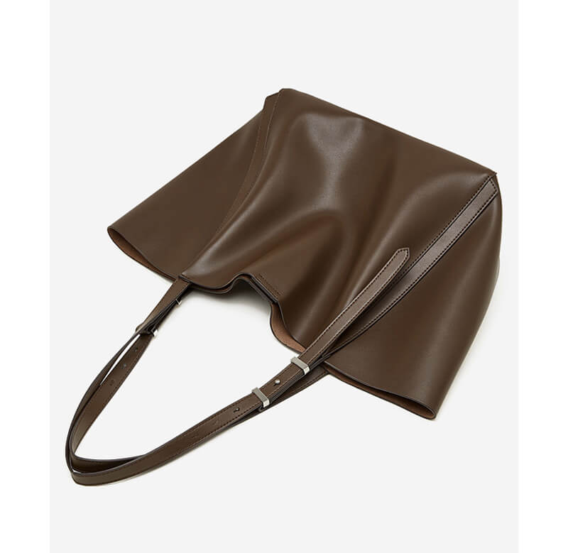 leder schultertasche uni
