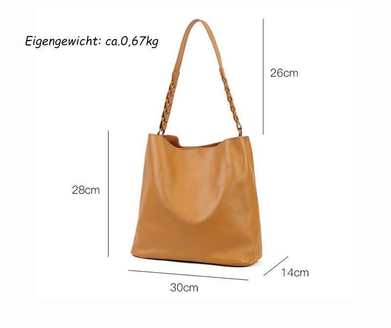 Damen Schultertasche Leder Handtasche groß modern Umhängetasche