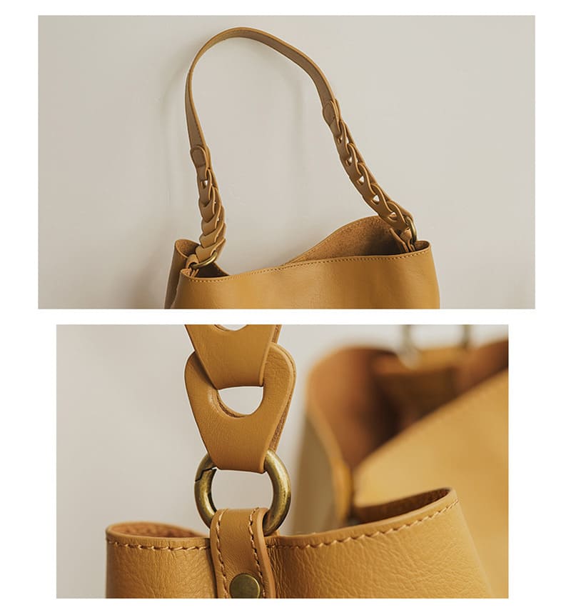 Damen Schultertasche Leder Handtasche groß modern Umhängetasche