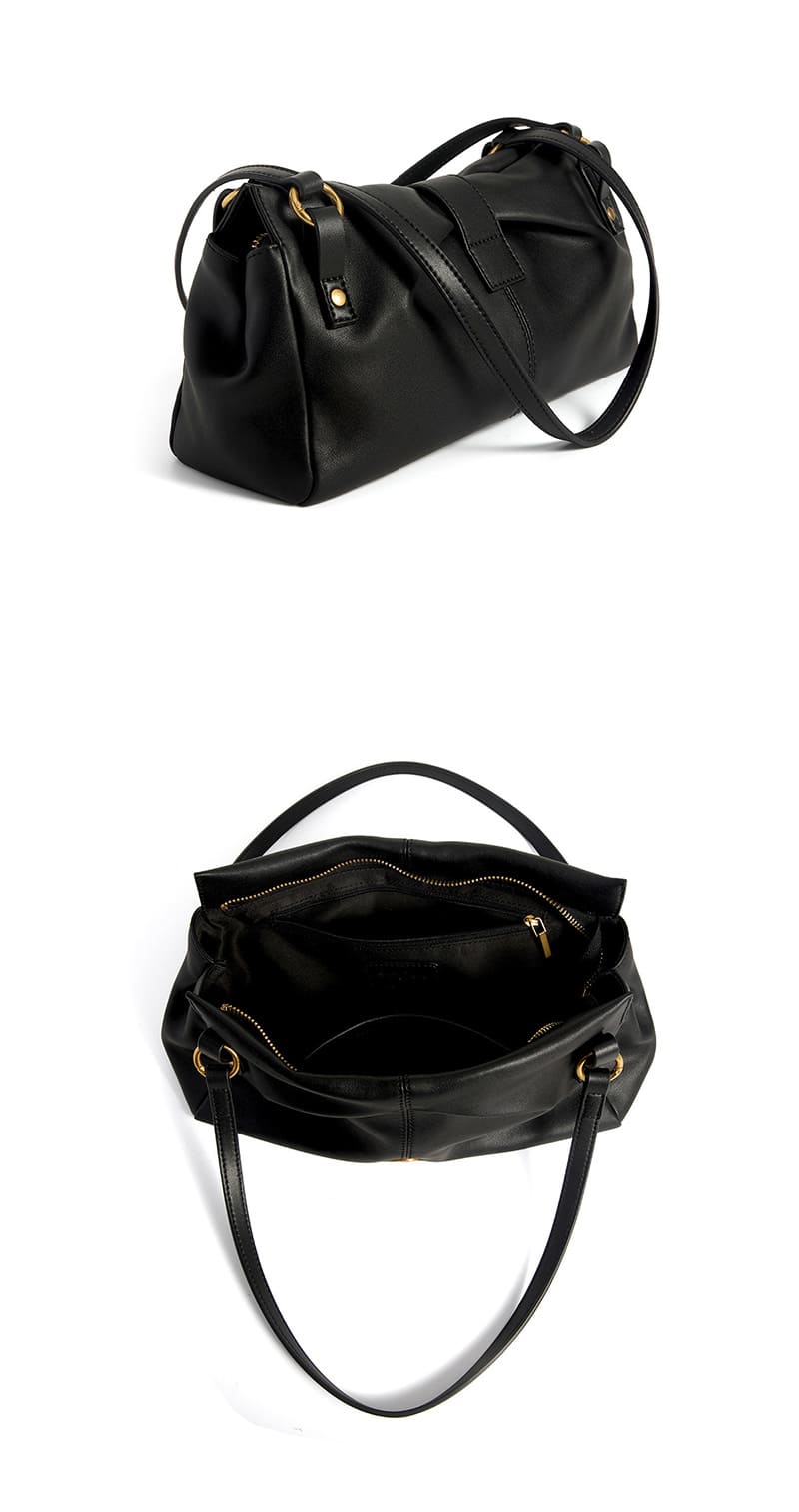 Damen Schultertasche Leder kleine elegante Handtasche klein Unterarmtasche