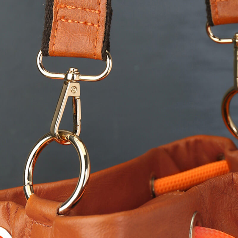 Damen Schultertasche Leder und Stoff Vintage Umhängetasche mit Quasten