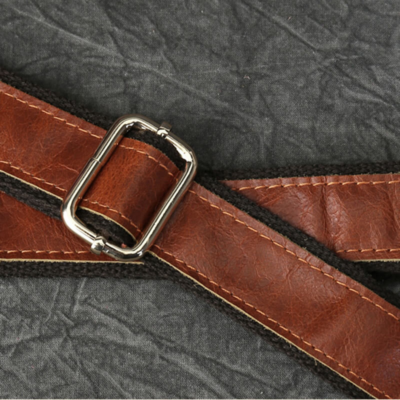 Damen Schultertasche Leder und Stoff Vintage Umhängetasche mit Quasten