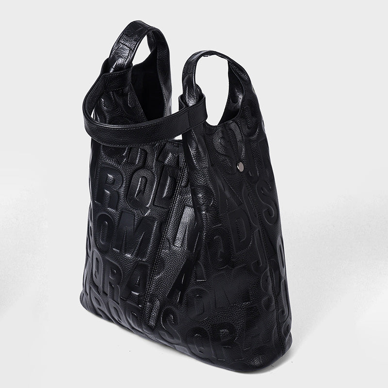 damen schultertasche schwarz leder