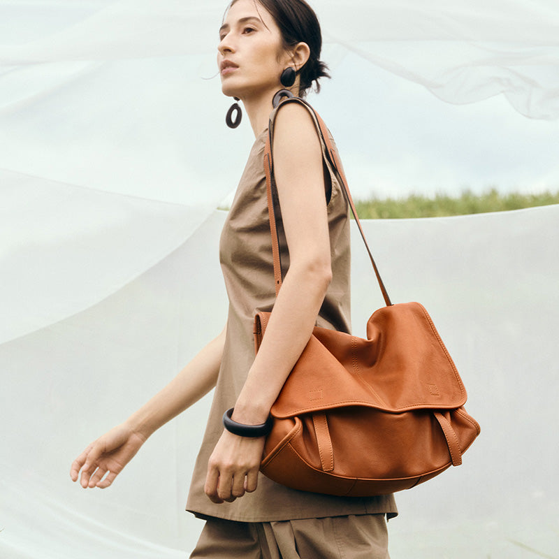 schultertasche damen leder groß