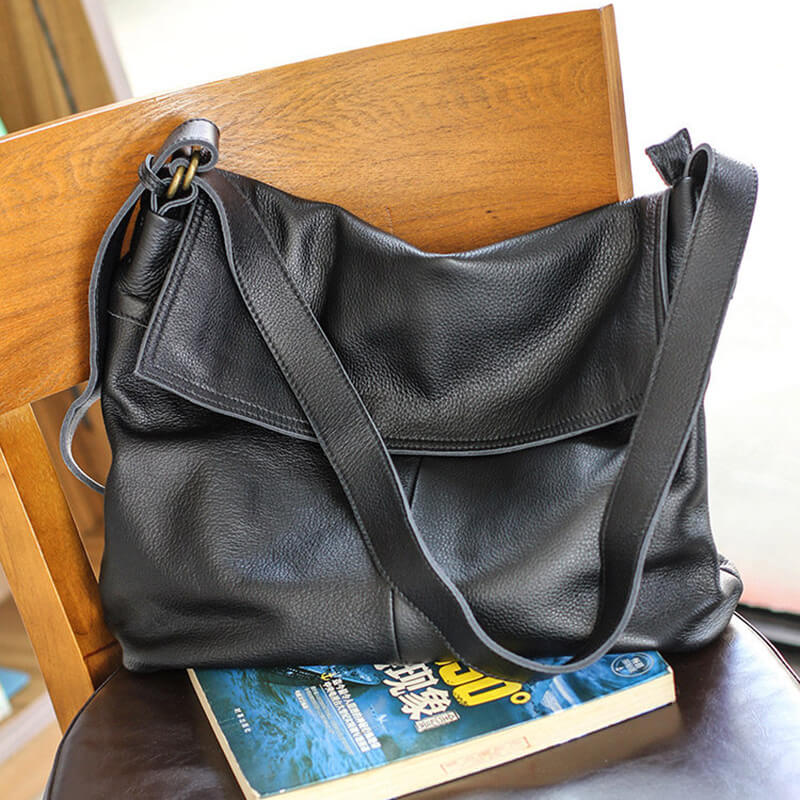 damen schultertasche weiches leder