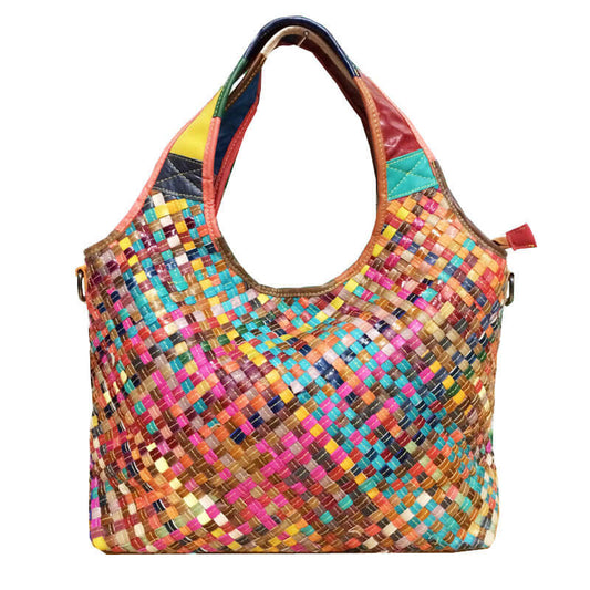 damen tasche leder geflochten