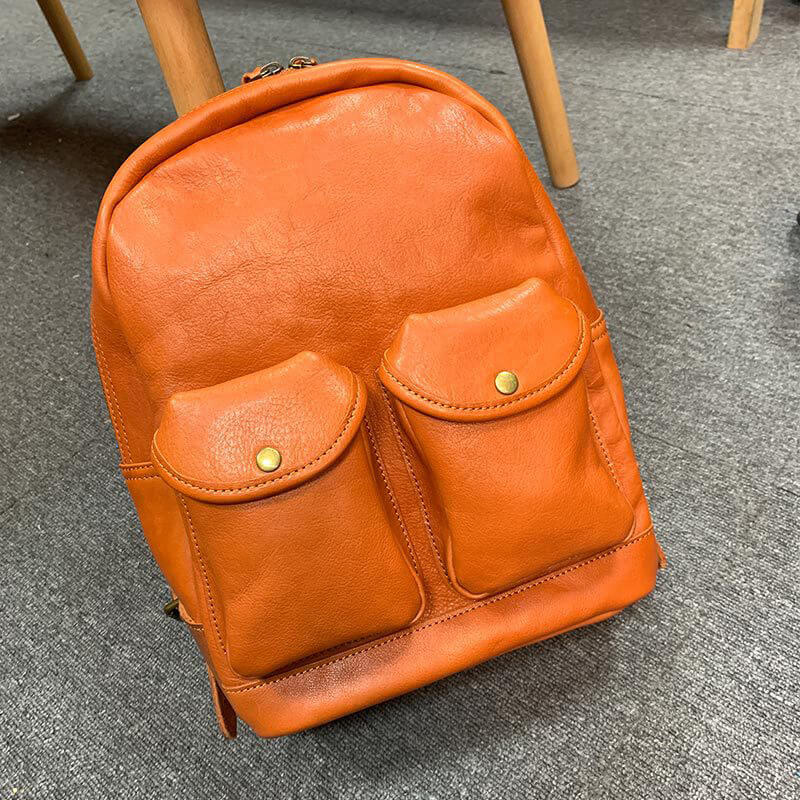 damen rucksack leder braun