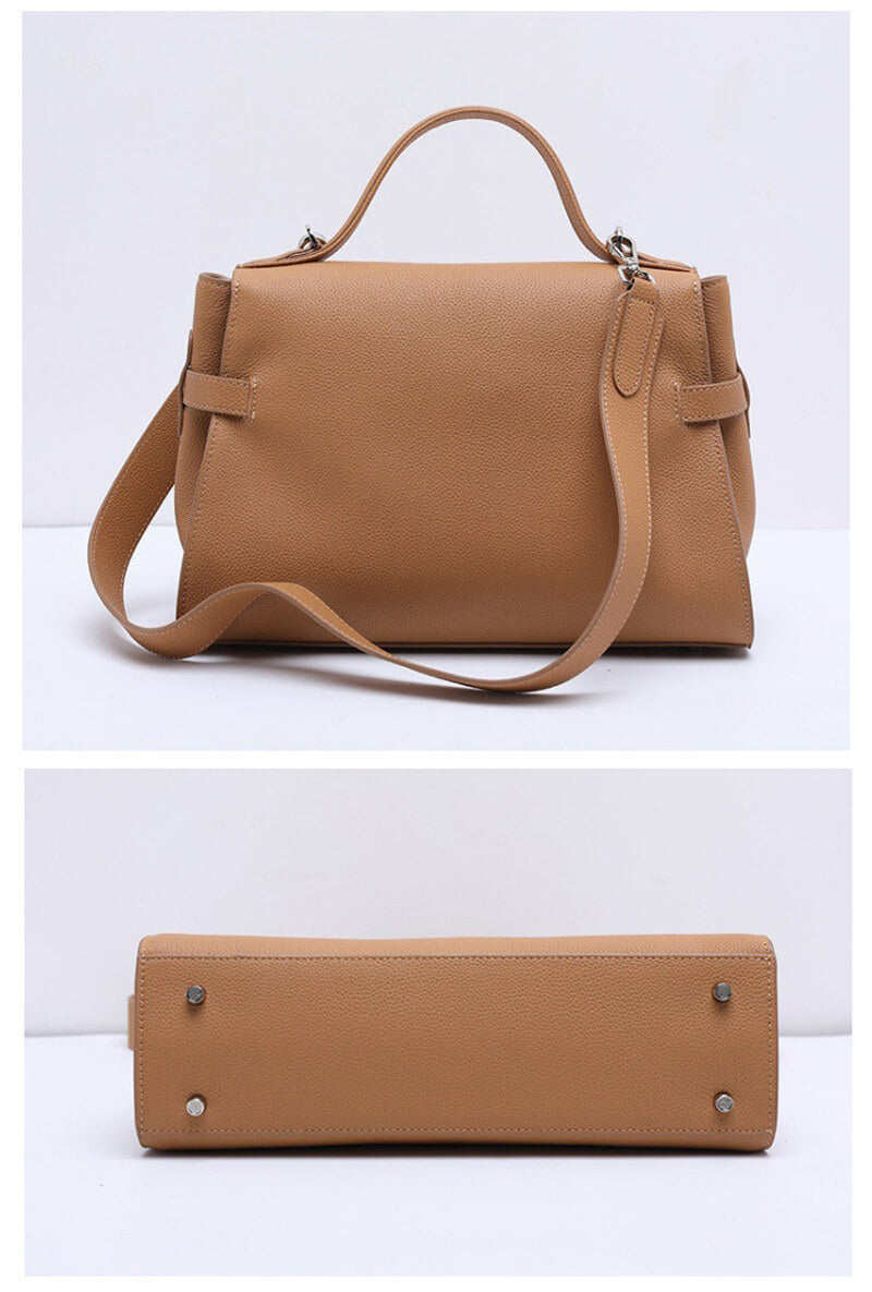 Elegante Damen Handtasche Leder Umhängetasche für Arbeit und Alltag