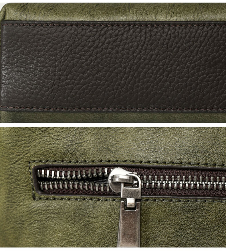 elegante kleine Umhängetasche Damen Leder Vintage retro-Style mit Schmetterling