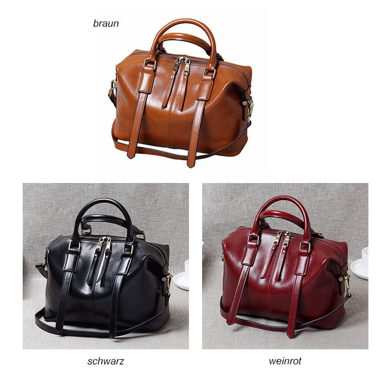 Elegante Ledertasche für Damen Schultertasche Handtasche Leder