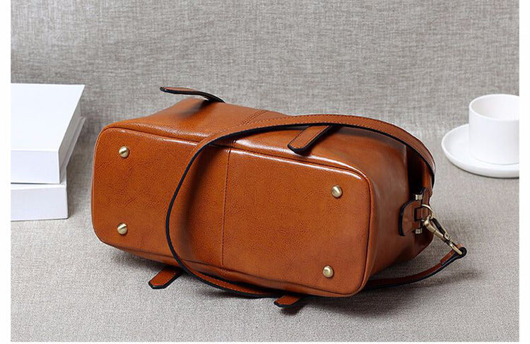 Elegante Ledertasche für Damen Schultertasche Handtasche Leder