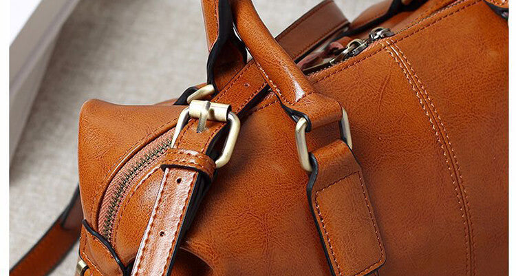 Elegante Ledertasche für Damen Schultertasche Handtasche Leder