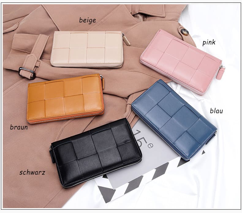 geldbörse geflochtenes leder
