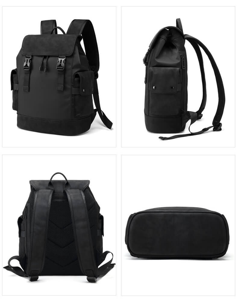 groß Rucksack Herren Oxford mit kordelzug Laptopfach für Freizeit