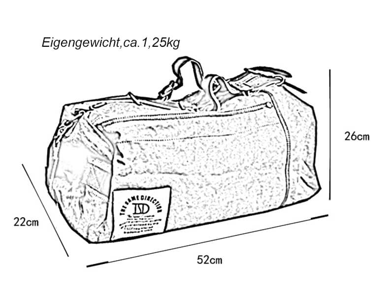 große Herren Umhängetasche Reisetasche Handgepäck Canvas