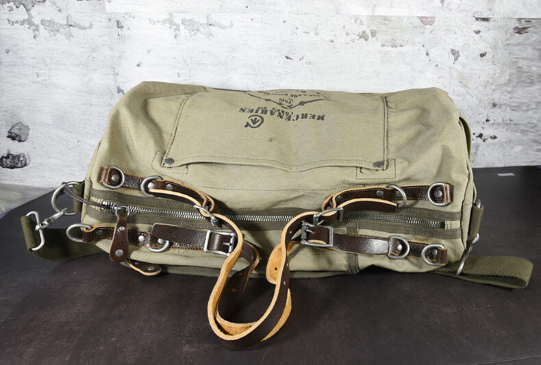große Herren Umhängetasche Reisetasche Handgepäck Canvas