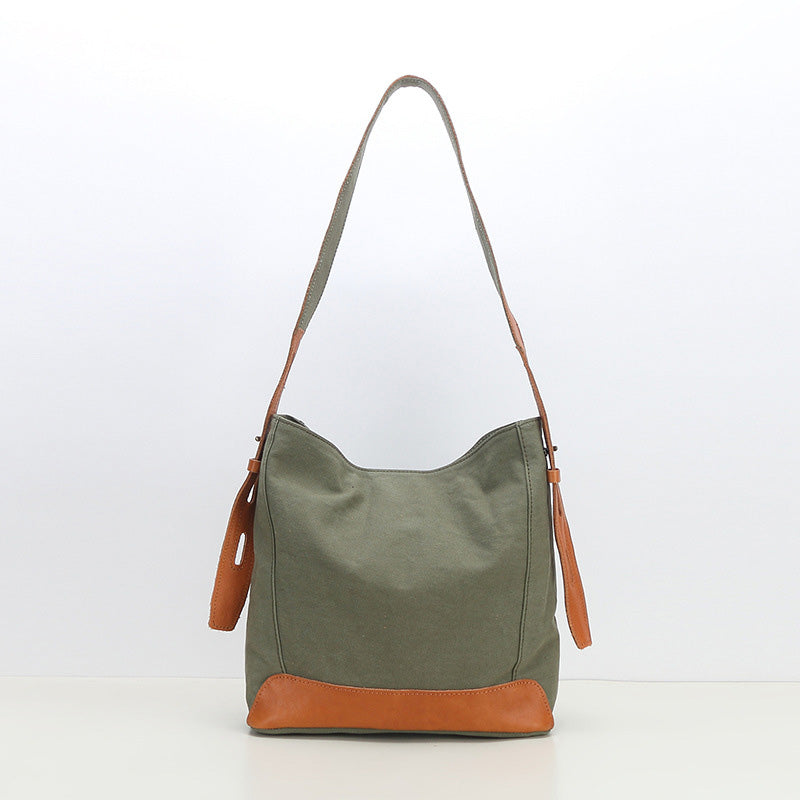 große Schultertasche Damen Umhängetasche Frauen Canvas