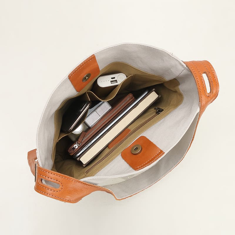 große Schultertasche Damen Umhängetasche Frauen Canvas