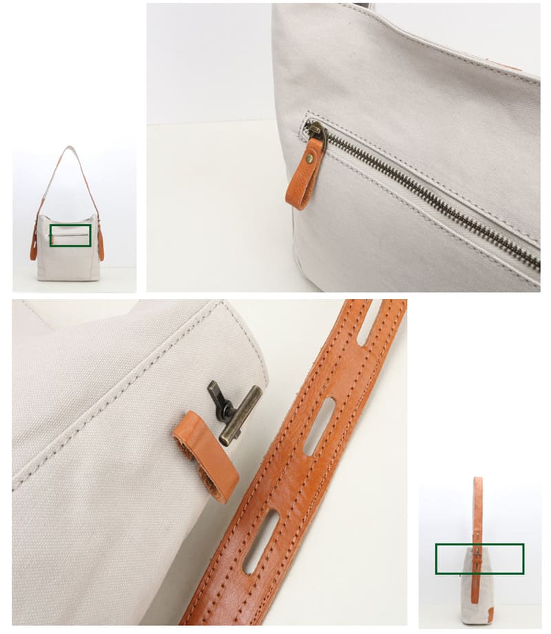 große Schultertasche Damen Umhängetasche Frauen Canvas