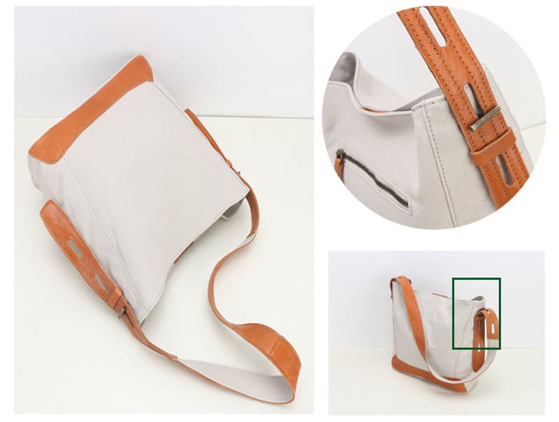 große Schultertasche Damen Umhängetasche Frauen Canvas