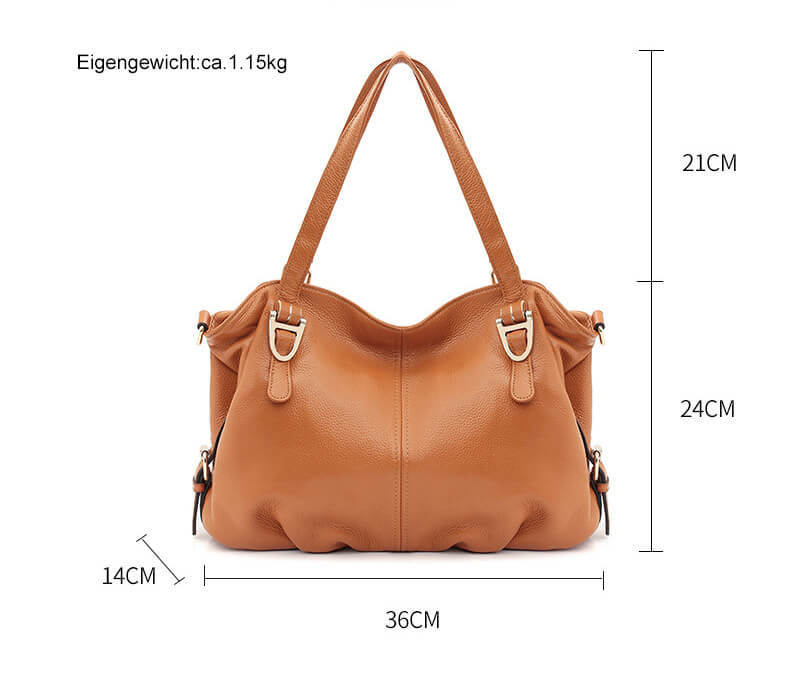 große Schultertasche Damen Umhängetasche in 3 Farben für Alltag