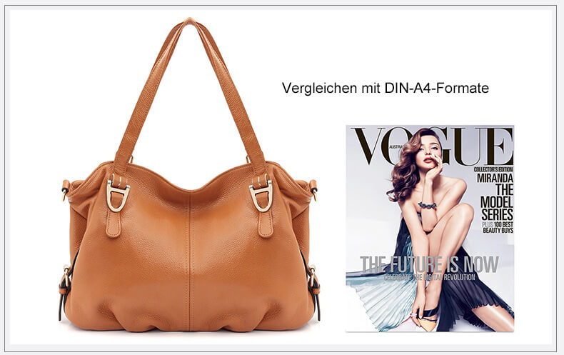 große Schultertasche Damen Umhängetasche in 3 Farben für Alltag