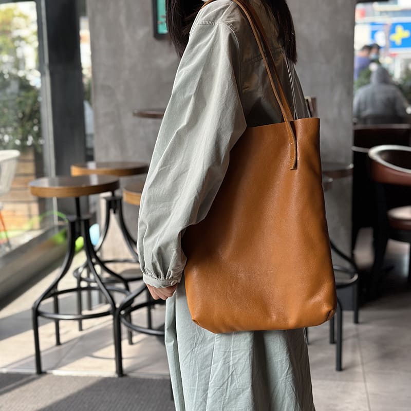 schultertasche damen braun leder