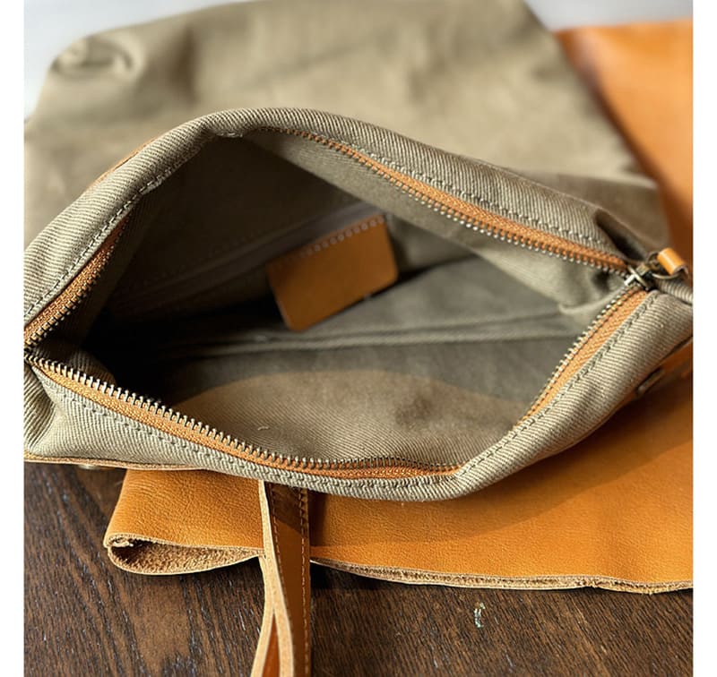 große Schultertasche Damen Vintage hochwertig aus weichem Leder