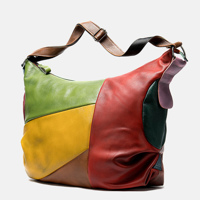ledertasche patchwork