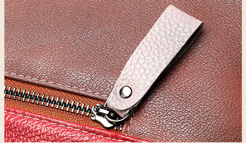 große Schultertasche Damen bunt Reisen Umhängetasche Ledertasche Patchwork