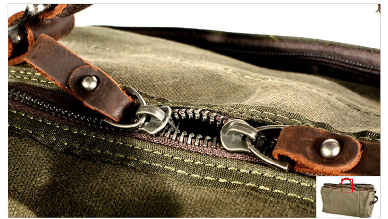 große Vintage Reisetasche Herren aus Canvas Umhängetasche Handtasche