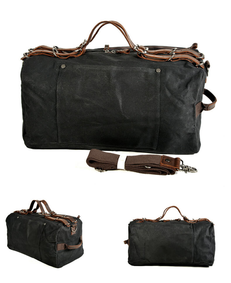 große Vintage Reisetasche Herren aus Canvas Umhängetasche Handtasche