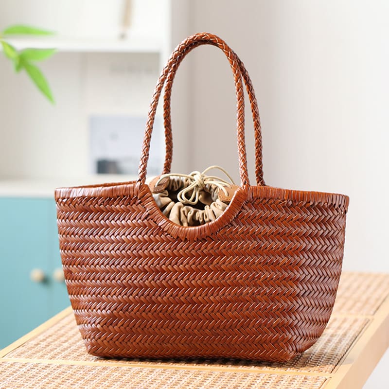 schultertasche damen geflochten