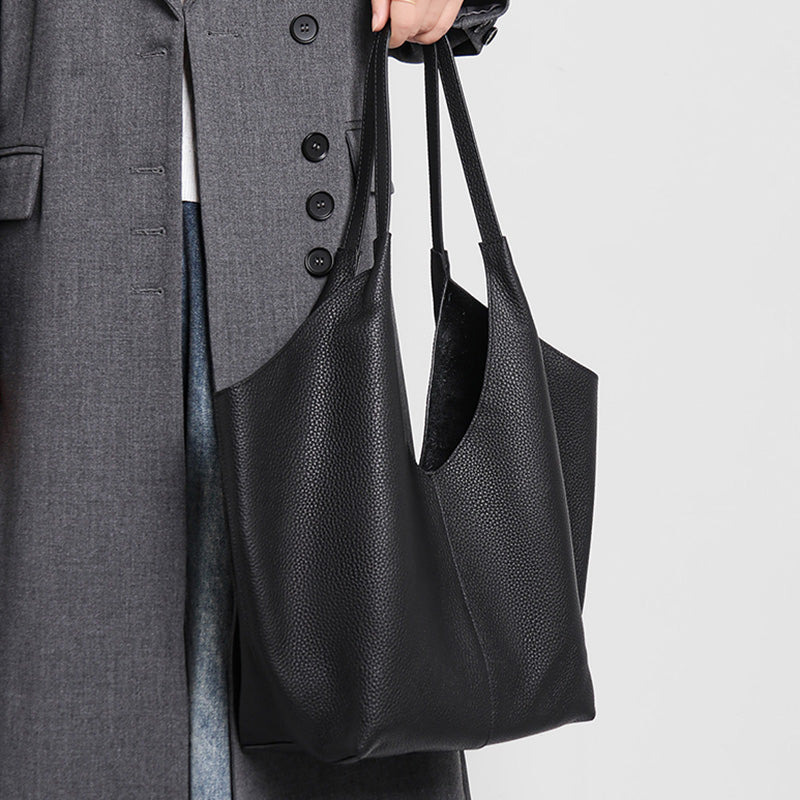 schultertasche ledertaschen damen schwarz