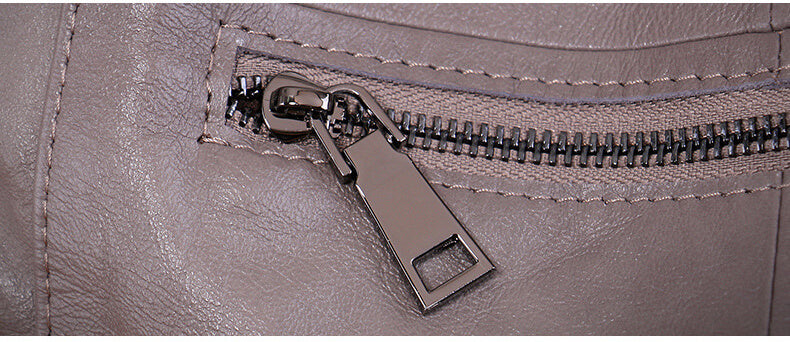 Große Schultertasche Damen weiches Leder Handtasche Umhängetasche mit Viele Fächern
