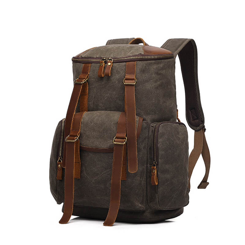 vintage canvas rucksack herren