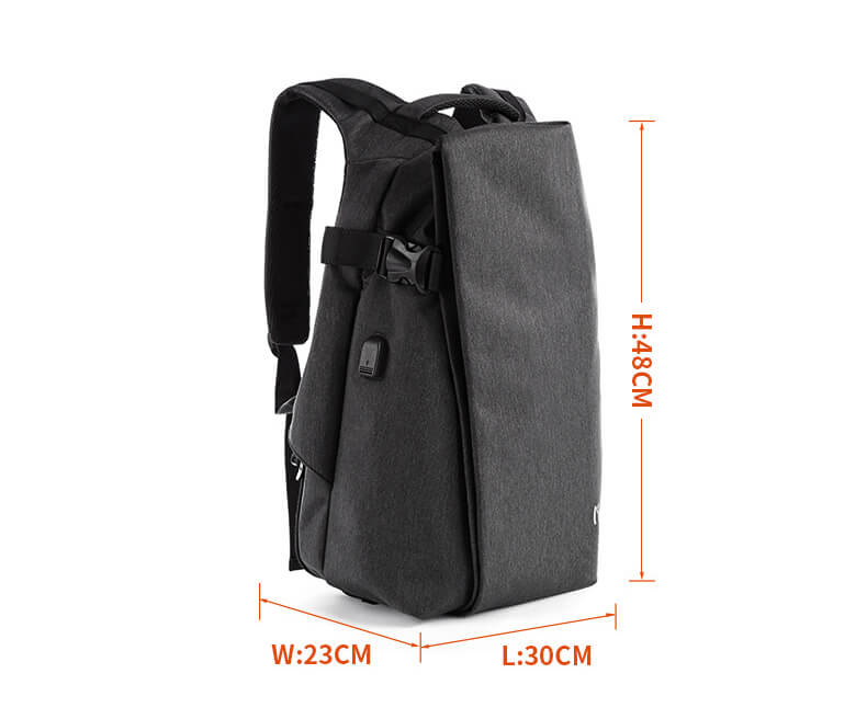 großer Rucksack aus Oxford für Schule für Reisen mit Laptopfach