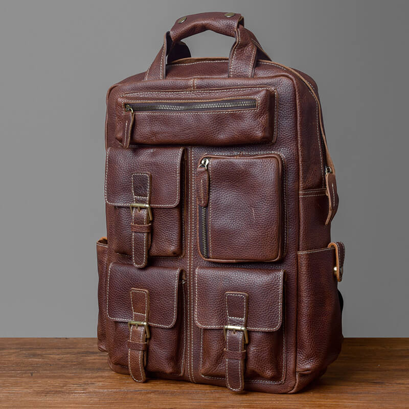 vintage rucksack herren leder