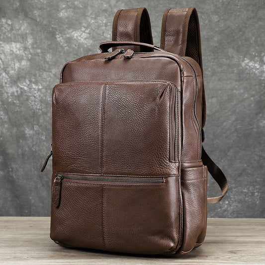 rucksack herren leder braun