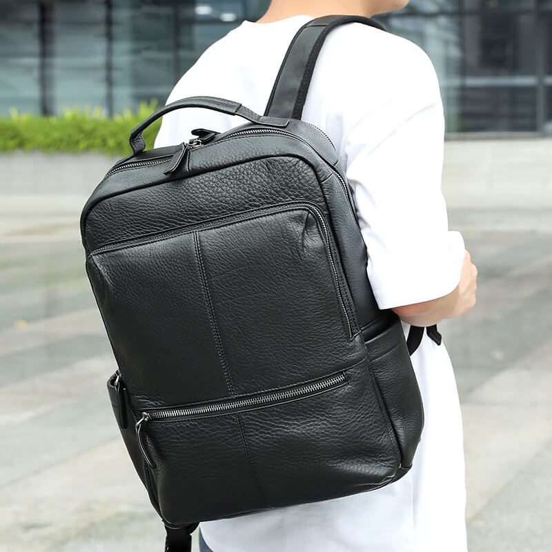 echtleder rucksack herren