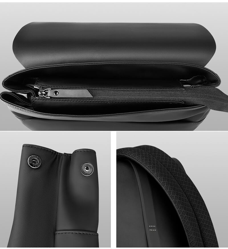 großer wasserdichter Rucksack Herren leicht Oxford für Arbeit mit Laptopfach