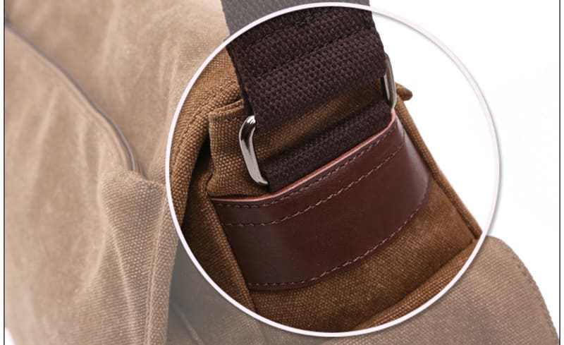 günsitge Umhängetasche Canvas Herren Segeltuch Schule Schultertasche für Uni Männer