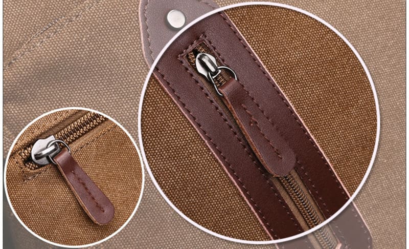 günsitge Umhängetasche Canvas Herren Segeltuch Schule Schultertasche für Uni Männer