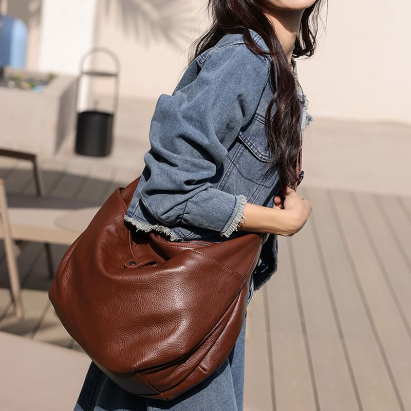 schultertasche damen groß leder