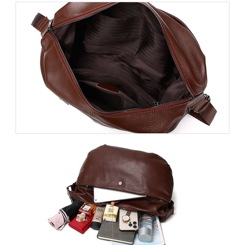 günstige Damen Umhängetasche Leder Mittelgroß Schultertasche vintage