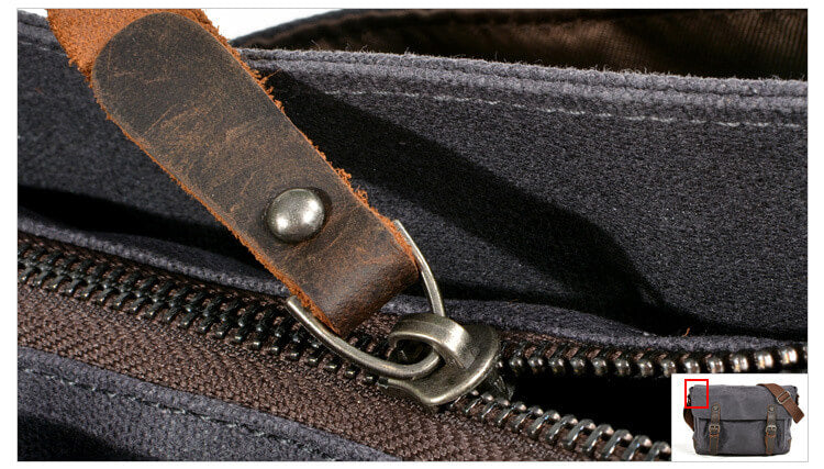 günstige Umhängetasche aus gewachstem Canvas für Herren Tasche Männer Freizeit